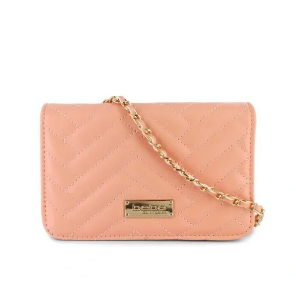 ♡bebe♡ bebe crossbody green white with silver tone handle hardware